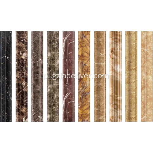 Marmurowe listwy podłogowe Wzory Sztuczne marmurowe listwy